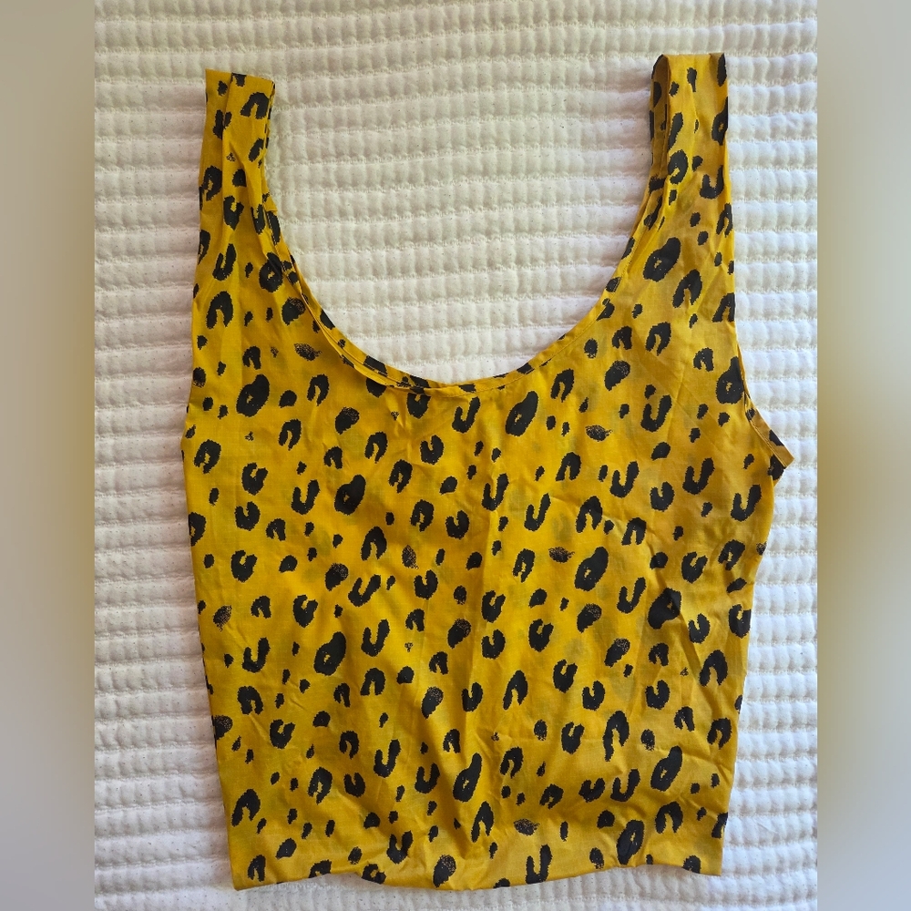 BAGGU Leopard Print Reusable Shopping Bag